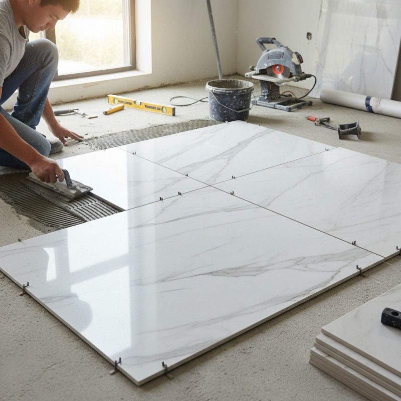 Travertine Floor Installation